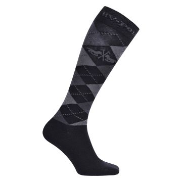 Socks HVP-Argyle -  Black-Lightgrey